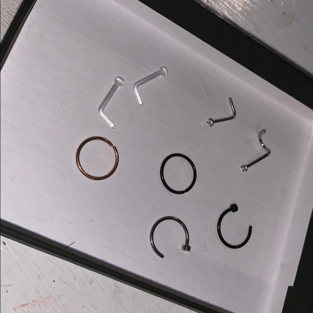 assorted nose rings/retainers (brand new)